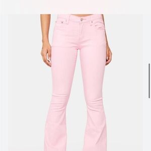 Edikted Pink Flare Jeans